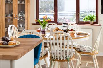 Breakfast is served- what a lovely spot to plan the day ahead.