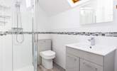 The sleek family shower-room is located on the first floor. - Thumbnail Image