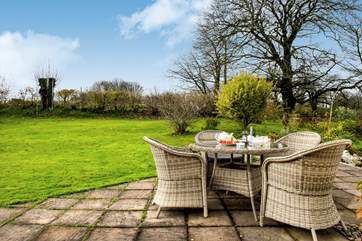 The sunny garden.