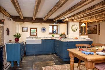 The kitchen/dining-room really is the heart of this gorgeous cottage.