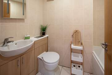 The family bathroom on the first floor.