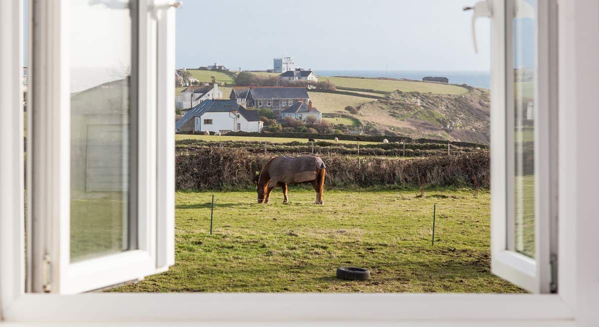 Bedroom 3 boasts views over both Kynance Cove and Lizard Point. 