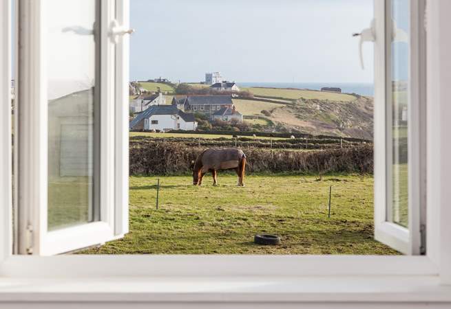 Bedroom 3 boasts views over both Kynance Cove and Lizard Point. 