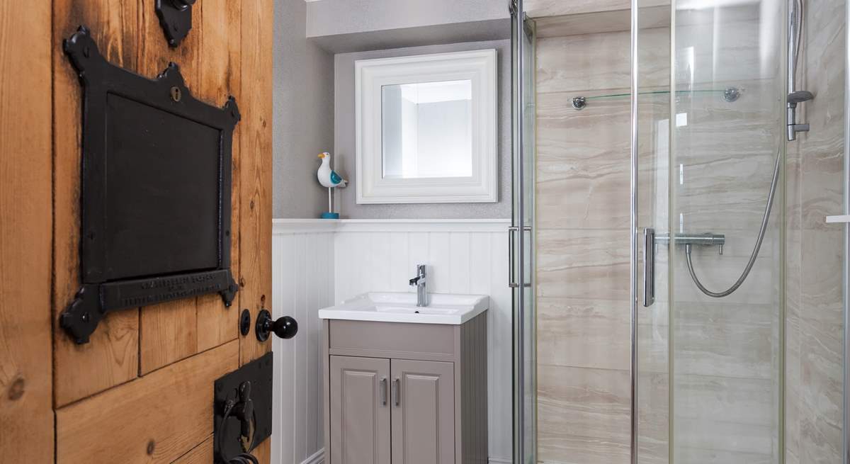 The family shower-room on the ground floor. 