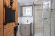 The family shower-room on the ground floor.