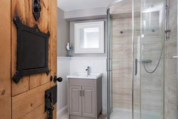 The family shower-room on the ground floor.