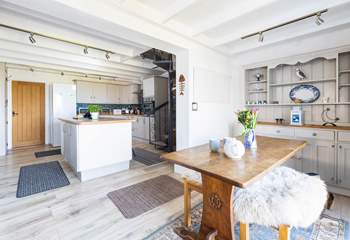 Plenty of room to eat, drink and be merry in the spacious, sociable kitchen/diner. 