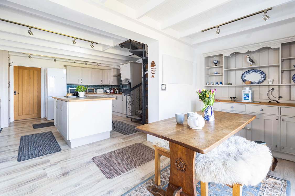 Plenty of room to eat, drink and be merry in the spacious, sociable kitchen/diner.