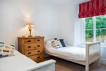 The twin bedroom.