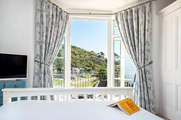 Open the French windows and take in the view.