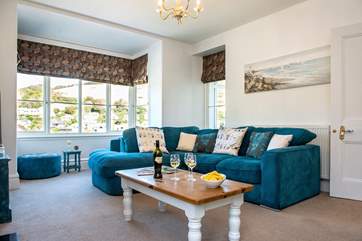 Cosy up on the sofa after a great day at the seaside.