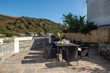 From sunrise to sunset you'll enjoy dining on the terrace.