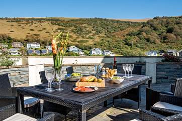 Enjoy dining al fresco.