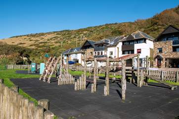 A short stroll away is a children's play area.