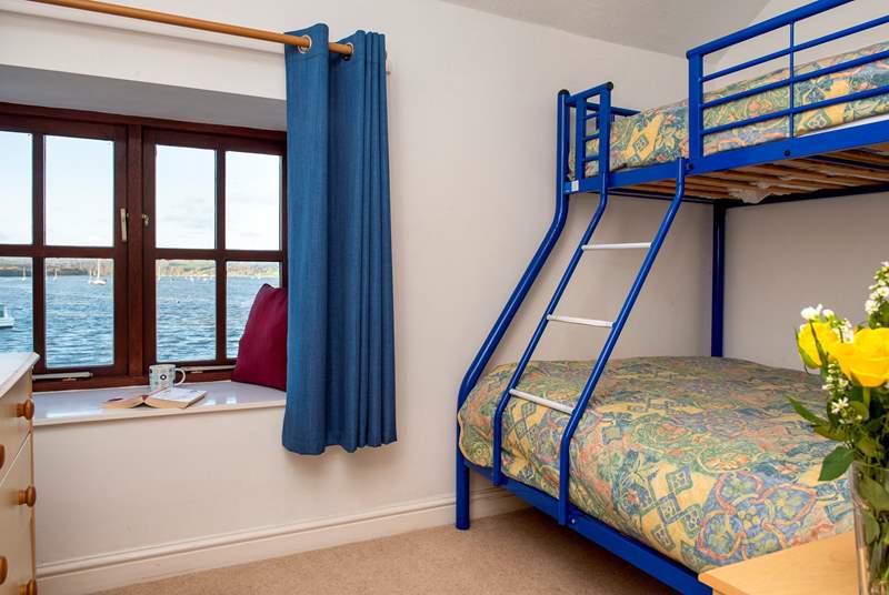 The second bedroom offers great flexibility with a double bed on the lower bunk and a single bed on the top.
