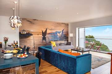 Relax and unwind on the comfy sofas.
