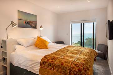 Bedroom 1 has a comfy super-king size bed and of course stunning views - it will make it difficult to get out of bed in the morning.