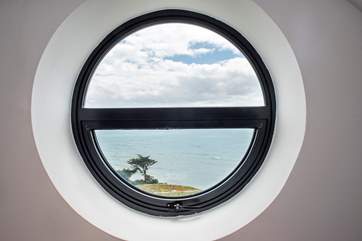 The porthole in the fifth bedroom is the ultimate lookout point.