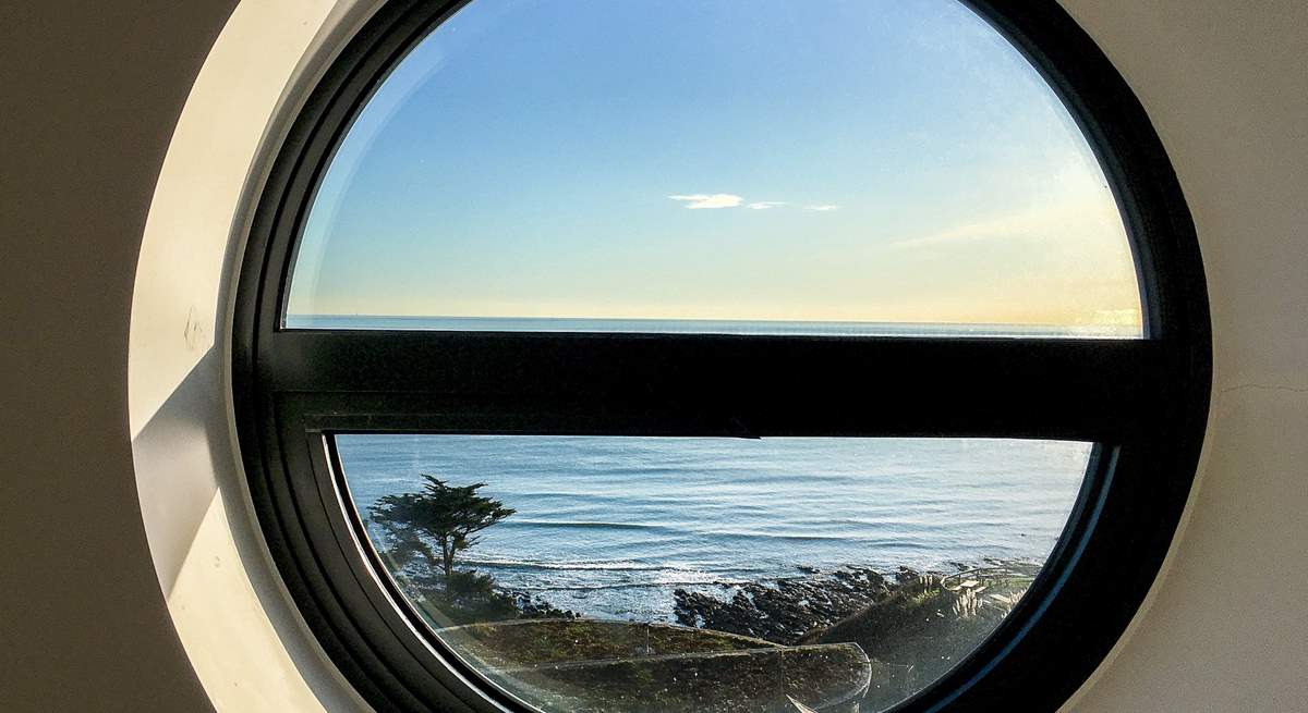 More of that view from the porthole window in Bedroom 5/snug.