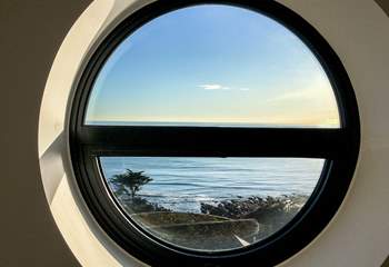 More of that view from the porthole window in Bedroom 5/snug.