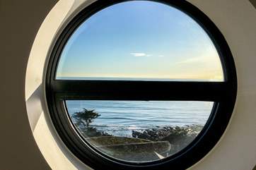 More of that view from the porthole window in Bedroom 5/snug.