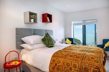 Bedroom One has a super comfy bed and of course a fabulous view