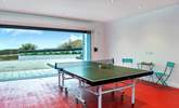 The garage doubles up as a games-room offering table-tennis and table-football, and of course if you open up the door you can still enjoy that view! - Thumbnail Image