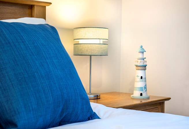 There are coastal touches throughout - at night you can see the light of the Eddystone lighthouse.