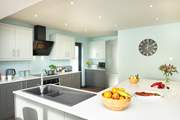 The kitchen is gorgeous.