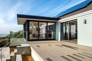 From the decking-area you can enjoy al fresco dining from sunrise to sunset.