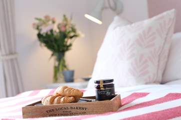 Breakfast in bed.