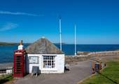 The fisherman's shelter on the lugger.