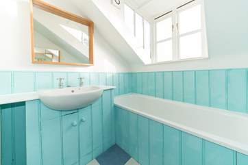 The second floor bathroom.