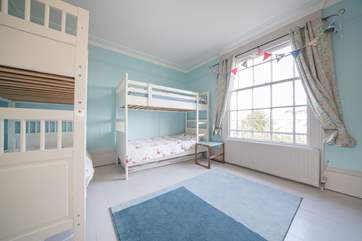 The double bunk bedroom (sleeping two only) on the first floor...