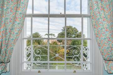 ... with views overlooking the garden.