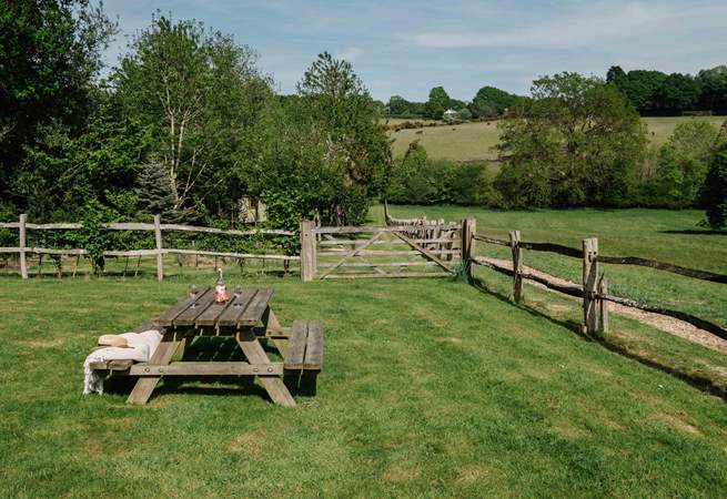 Enjoying your favourite tipple whilst listening to the sounds of nature.