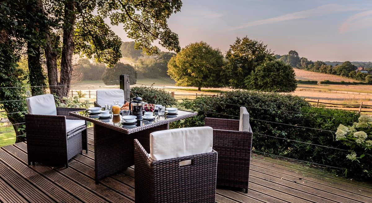 Perfect for al fresco dining in the Sussex countryside.