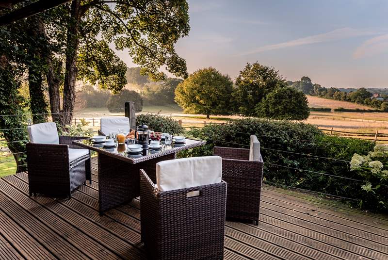 Perfect for al fresco dining in the Sussex countryside.