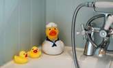 The family bathroom with hand held shower attachment and ducks! - Thumbnail Image