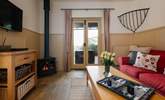 On chilly days light the wood-burning stove. - Thumbnail Image