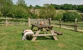 The is a lovely garden bench with views over the Sussex countryside. - Thumbnail Image