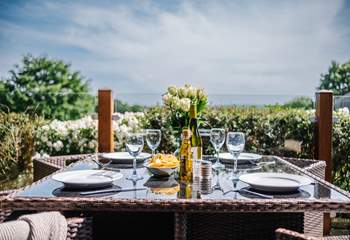 Take to the private decking for dinner and sundown drinks.