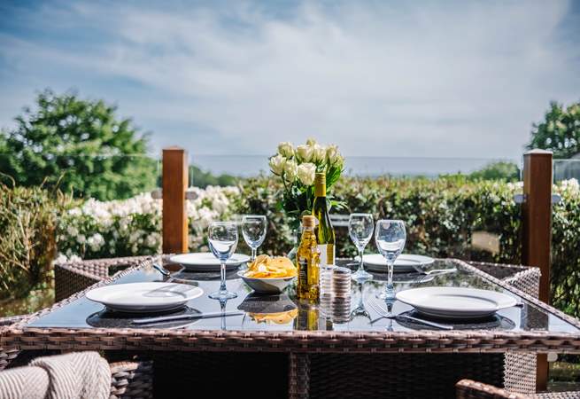 Take to the private decking for dinner and sundown drinks.