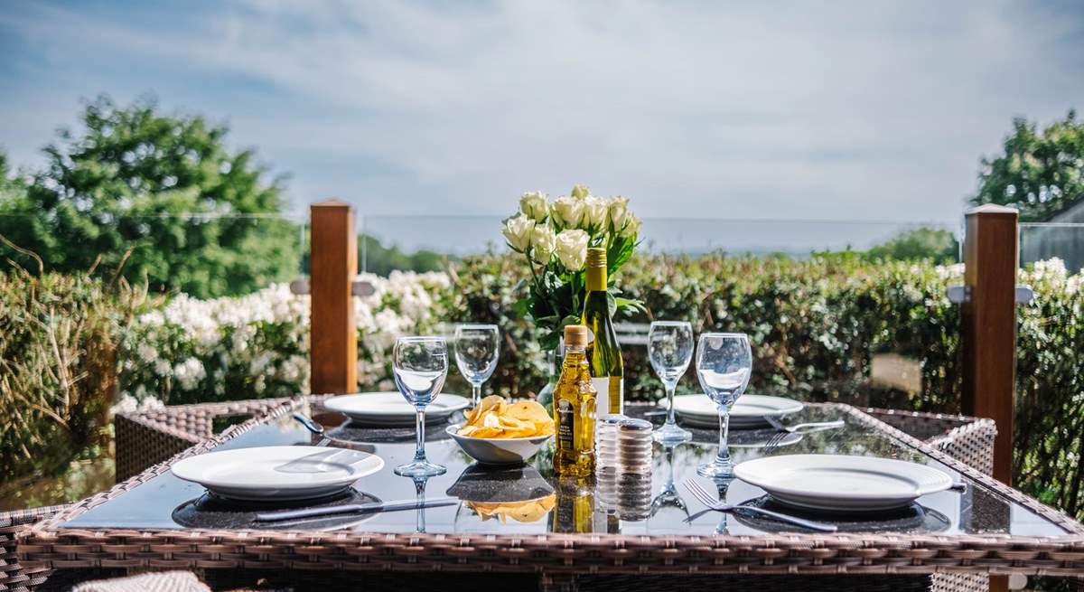 Take to the private decking for dinner and sundown drinks.