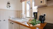 The kitchen will please any budding chef!