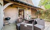 The private decking with barbecue. - Thumbnail Image