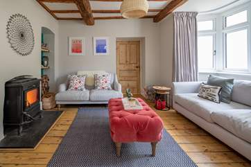 Peeking into the beautiful sitting-room.