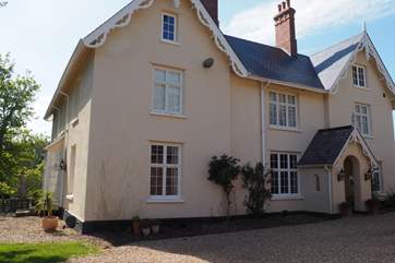 There is plenty of parking at the front of the house.
