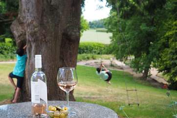 The surrounding gardens have quiet areas to relax and so much space for fun!