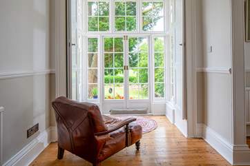 Sit a while and enjoy the view of the garden.